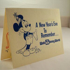 Disney World New Years Eve To Remember 1973 Vintage Ephemera